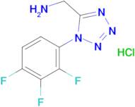 (1-(2,3,4-Trifluorophenyl)-1h-tetrazol-5-yl)methanamine hydrochloride