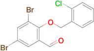 3,5-Dibromo-2-((2-chlorobenzyl)oxy)benzaldehyde