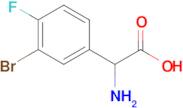 2-Amino-2-(3-bromo-4-fluorophenyl)acetic acid