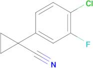 1-(4-Chloro-3-fluorophenyl)cyclopropane-1-carbonitrile