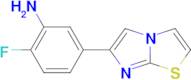 2-Fluoro-5-(imidazo[2,1-b]thiazol-6-yl)aniline