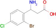 3-Amino-3-(2-bromo-4-chlorophenyl)propanoic acid