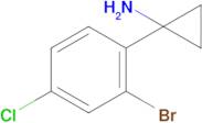 1-(2-Bromo-4-chlorophenyl)cyclopropan-1-amine