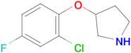 3-(2-Chloro-4-fluorophenoxy)pyrrolidine