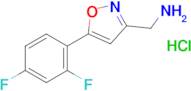 (5-(2,4-Difluorophenyl)isoxazol-3-yl)methanamine hydrochloride