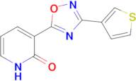 3-[3-(thiophen-3-yl)-1,2,4-oxadiazol-5-yl]-1,2-dihydropyridin-2-one