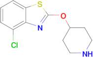 4-Chloro-2-(piperidin-4-yloxy)benzo[d]thiazole