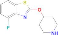 4-Fluoro-2-(piperidin-4-yloxy)benzo[d]thiazole