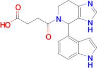 4-(4-(1h-Indol-4-yl)-3,4,6,7-tetrahydro-5h-imidazo[4,5-c]pyridin-5-yl)-4-oxobutanoic acid