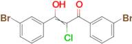 1,3-bis(3-bromophenyl)-2-chloro-3-hydroxyprop-2-en-1-one