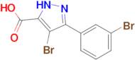 4-bromo-3-(3-bromophenyl)-1H-pyrazole-5-carboxylic acid