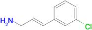 (E)-3-(3-Chlorophenyl)prop-2-en-1-amine