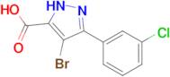 4-bromo-3-(3-chlorophenyl)-1H-pyrazole-5-carboxylic acid