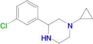 3-(3-Chlorophenyl)-1-cyclopropylpiperazine