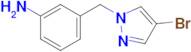 3-((4-Bromo-1h-pyrazol-1-yl)methyl)aniline