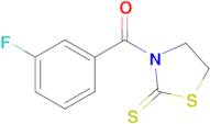 (3-Fluorophenyl)(2-thioxothiazolidin-3-yl)methanone