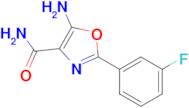 5-Amino-2-(3-fluorophenyl)oxazole-4-carboxamide