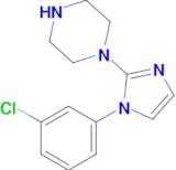 1-(1-(3-Chlorophenyl)-1h-imidazol-2-yl)piperazine