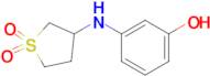 3-((3-Hydroxyphenyl)amino)tetrahydrothiophene 1,1-dioxide