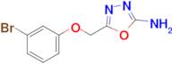 5-[(3-bromophenoxy)methyl]-1,3,4-oxadiazol-2-amine