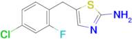 5-[(4-chloro-2-fluorophenyl)methyl]-1,3-thiazol-2-amine