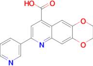 7-(Pyridin-3-yl)-2,3-dihydro-[1,4]dioxino[2,3-g]quinoline-9-carboxylic acid