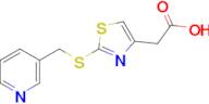 2-(2-((Pyridin-3-ylmethyl)thio)thiazol-4-yl)acetic acid