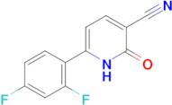 6-(2,4-difluorophenyl)-2-oxo-1,2-dihydropyridine-3-carbonitrile