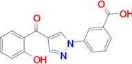 3-(4-(2-Hydroxybenzoyl)-1h-pyrazol-1-yl)benzoic acid