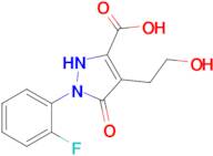 1-(2-Fluorophenyl)-4-(2-hydroxyethyl)-5-oxo-2,5-dihydro-1h-pyrazole-3-carboxylic acid