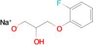 Sodium 3-(2-fluorophenoxy)-2-hydroxypropan-1-olate