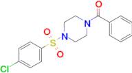 (4-((4-Chlorophenyl)sulfonyl)piperazin-1-yl)(phenyl)methanone
