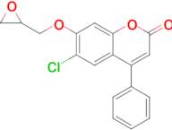 6-Chloro-7-(oxiran-2-ylmethoxy)-4-phenyl-2h-chromen-2-one