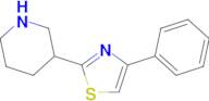 4-Phenyl-2-(piperidin-3-yl)thiazole