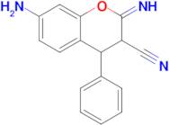 7-amino-2-imino-4-phenyl-3,4-dihydro-2H-1-benzopyran-3-carbonitrile