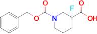 1-((Benzyloxy)carbonyl)-3-fluoropiperidine-3-carboxylic acid