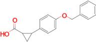 2-(4-(Benzyloxy)phenyl)cyclopropane-1-carboxylic acid