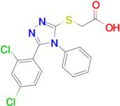 2-((5-(2,4-Dichlorophenyl)-4-phenyl-4h-1,2,4-triazol-3-yl)thio)acetic acid