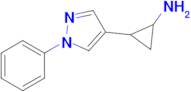 2-(1-Phenyl-1h-pyrazol-4-yl)cyclopropan-1-amine