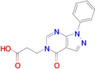 3-(4-Oxo-1-phenyl-1,4-dihydro-5h-pyrazolo[3,4-d]pyrimidin-5-yl)propanoic acid