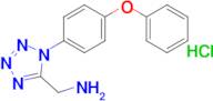 (1-(4-Phenoxyphenyl)-1h-tetrazol-5-yl)methanamine hydrochloride
