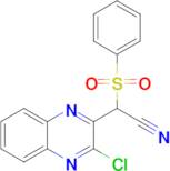 2-(3-Chloroquinoxalin-2-yl)-2-(phenylsulfonyl)acetonitrile