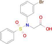 n-(3-Bromophenyl)-N-(phenylsulfonyl)glycine