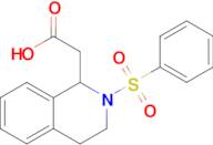 2-(2-(Phenylsulfonyl)-1,2,3,4-tetrahydroisoquinolin-1-yl)acetic acid