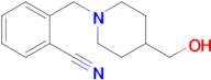 2-((4-(Hydroxymethyl)piperidin-1-yl)methyl)benzonitrile