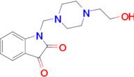 1-((4-(2-Hydroxyethyl)piperazin-1-yl)methyl)indoline-2,3-dione