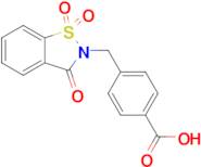 4-((1,1-Dioxido-3-oxobenzo[d]isothiazol-2(3h)-yl)methyl)benzoic acid