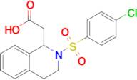 2-(2-((4-Chlorophenyl)sulfonyl)-1,2,3,4-tetrahydroisoquinolin-1-yl)acetic acid