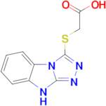 2-{2,4,5,7-tetraazatricyclo[6.4.0.0²,⁶]dodeca-1(12),3,5,8,10-pentaen-3-ylsulfanyl}acetic acid