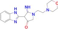 4-(1H-1,3-benzodiazol-2-yl)-5-imino-1-[2-(morpholin-4-yl)ethyl]pyrrolidin-3-one